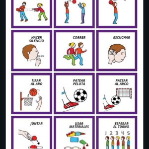 Pictogramas de bolsillo para Educación Física