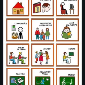 Pictogramas de bolsillo para el aula.