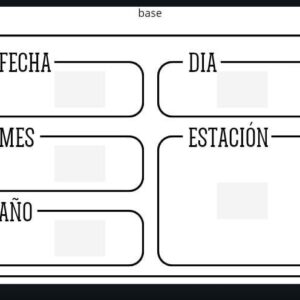 Calendario Visual (Base y Porta fichas)