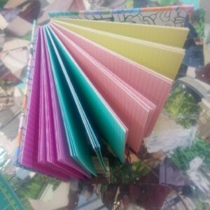 Cuaderno copta pastel estampado