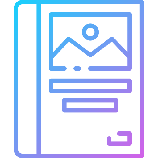 icono de libro de tapa dura.